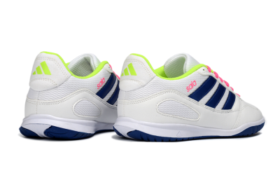 Men's Adidas Top Sala IC Football Shoes - White/Navy Blue/Pink