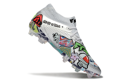 Men's Puma Future 8 Ultimate FG Football Boots - Silver/Vibrant Graffiti/Multi-Color Design