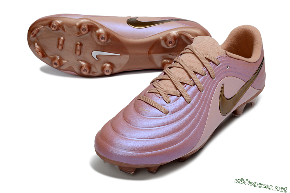 Men's Nike Tiempo Legend 10 Elite FG Football Boots - Pink/Soft Rose/Bronze 3
