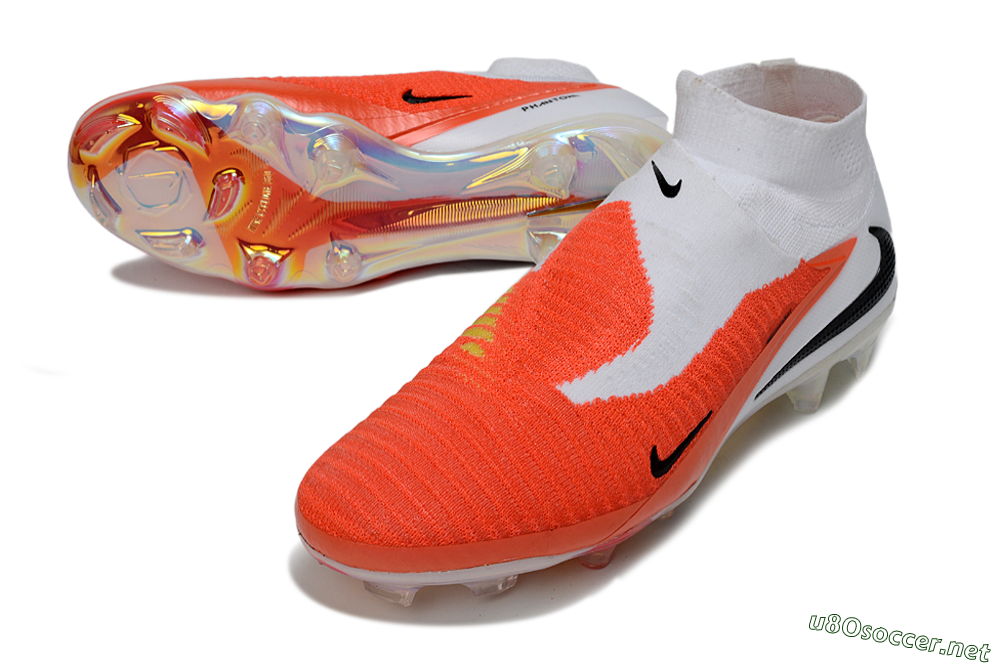 Unisex Nike Phantom 6 High Elite FG Football Boots - Orange/Fiery Sunset/White Mist 3