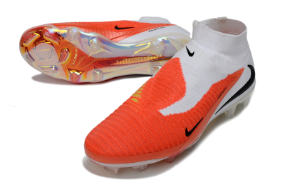 Unisex Nike Phantom 6 High Elite FG Football Boots - Orange/Fiery Sunset/White Mist