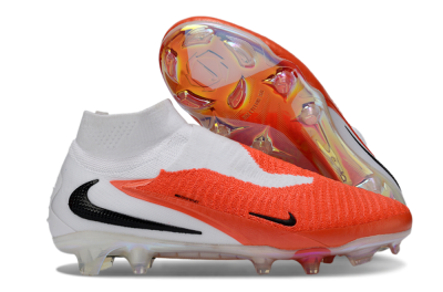 Unisex Nike Phantom 6 High Elite FG Football Boots - Orange/Fiery Sunset/White Mist