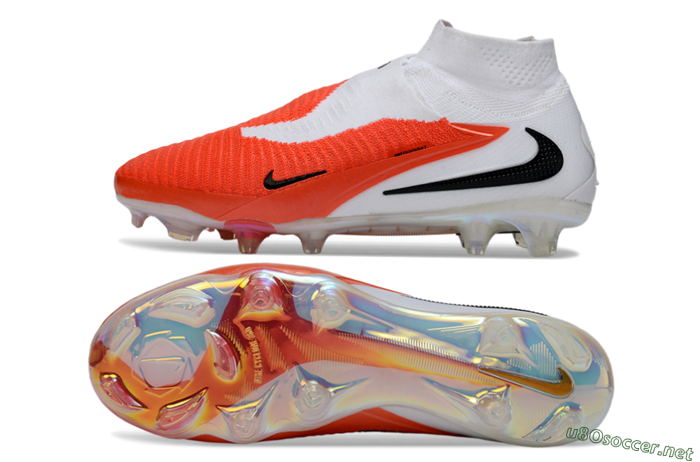 Unisex Nike Phantom 6 High Elite FG Football Boots - Orange/Fiery Sunset/White Mist 1