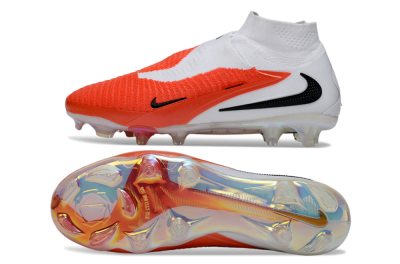 Unisex Nike Phantom 6 High Elite FG Football Boots - Orange/Fiery Sunset/White Mist