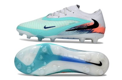Men's Nike Phantom 6 Low Elite AG Football Boots - Aqua/Coral Splash/Icy Blue