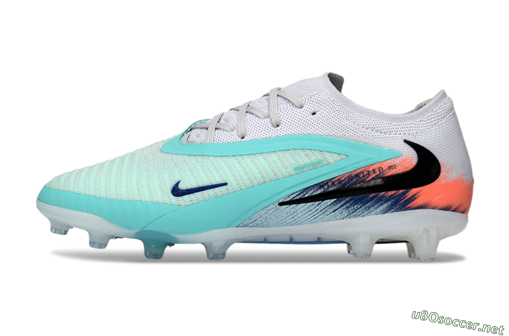 Men's Nike Phantom 6 Low Elite AG Football Boots - Aqua/Coral Splash/Icy Blue 0