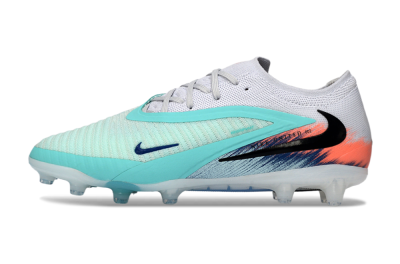 Men's Nike Phantom 6 Low Elite AG Football Boots - Aqua/Coral Splash/Icy Blue