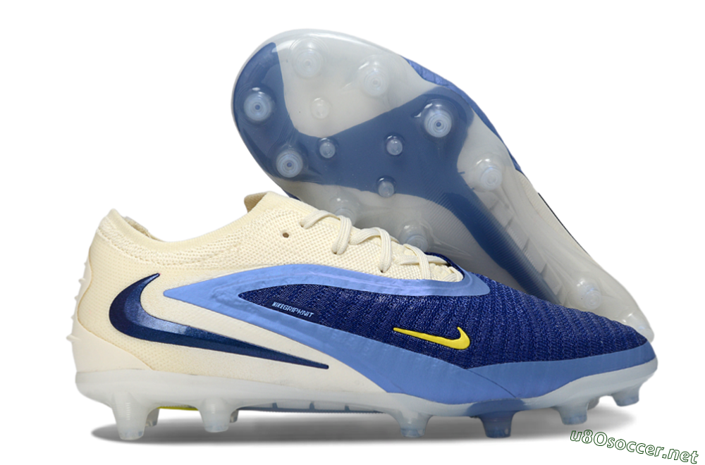 Men's Nike Phantom 6 Low Elite AG Football Boots - Blue/Sky Blue/Navy Blue 2