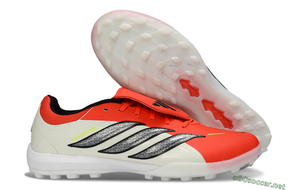 Men's Adidas Predator Elite Fold-Over Tongue TF Football Shoes - Red/Bright Red/Black 2