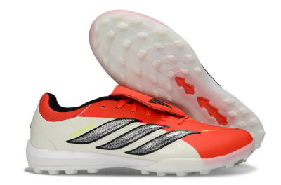 Men's Adidas Predator Elite Fold-Over Tongue TF Football Shoes - Red/Bright Red/Black