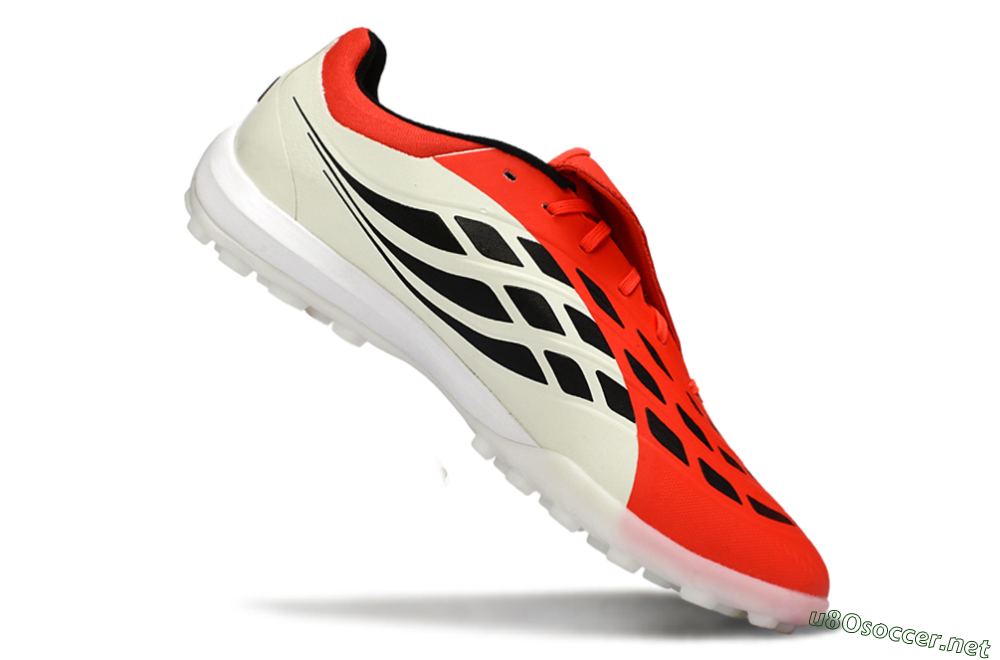 Men's Adidas Predator Elite Fold-Over Tongue TF Football Shoes - Red/Bright Red/Black 4