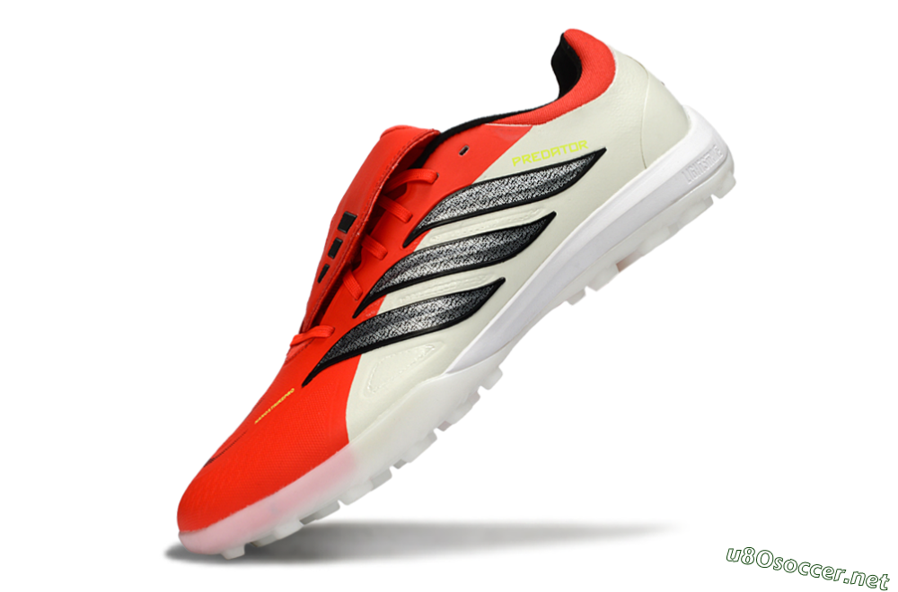 Men's Adidas Predator Elite Fold-Over Tongue TF Football Shoes - Red/Bright Red/Black 5