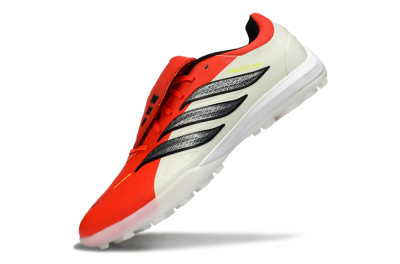 Men's Adidas Predator Elite Fold-Over Tongue TF Football Shoes - Red/Bright Red/Black