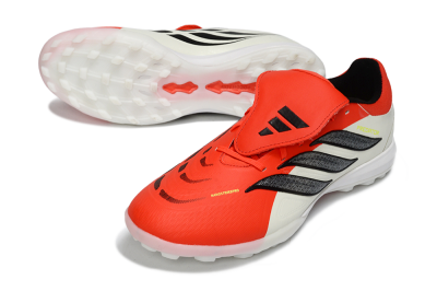 Men's Adidas Predator Elite Fold-Over Tongue TF Football Shoes - Red/Bright Red/Black