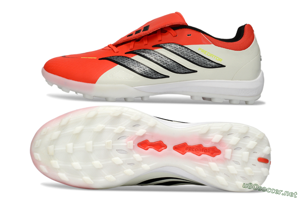 Men's Adidas Predator Elite Fold-Over Tongue TF Football Shoes - Red/Bright Red/Black 1