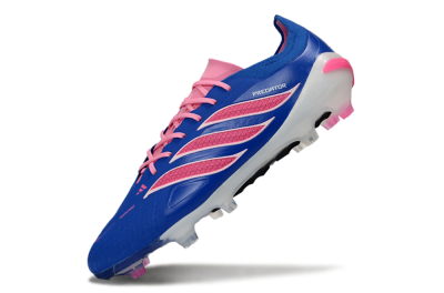 Men's Adidas Predator 26 Elite FG Football Boots - Blue/Electric Pink/White