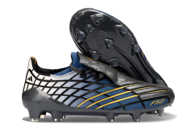 Unisex Adidas F50 Elite FG Football Boots - Blue/Golden Yellow/Black