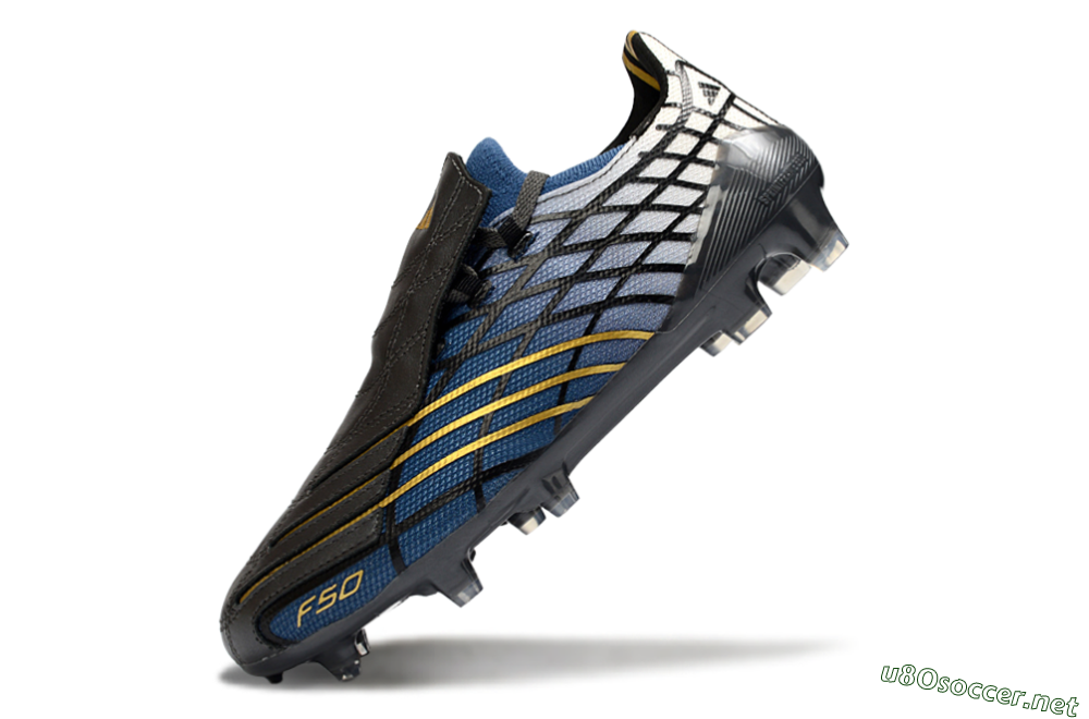 Unisex Adidas F50 Elite FG Football Boots - Blue/Golden Yellow/Black 5