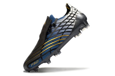 Unisex Adidas F50 Elite FG Football Boots - Blue/Golden Yellow/Black