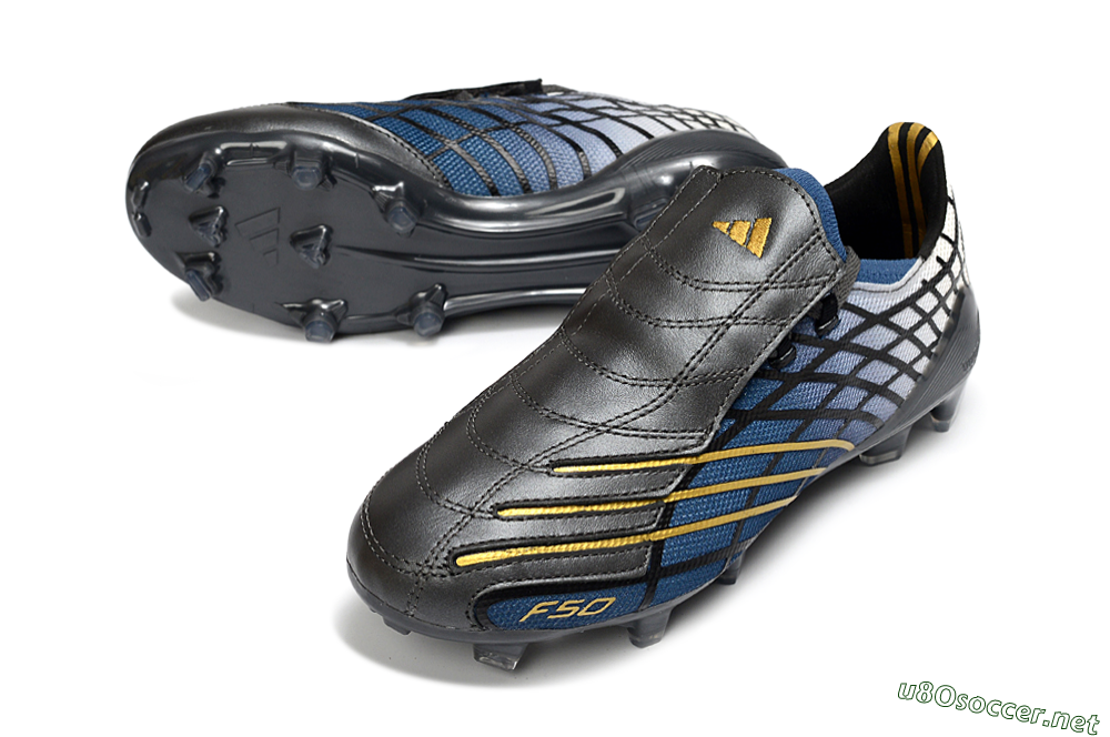 Unisex Adidas F50 Elite FG Football Boots - Blue/Golden Yellow/Black 3