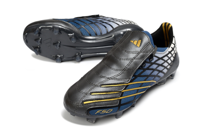Unisex Adidas F50 Elite FG Football Boots - Blue/Golden Yellow/Black