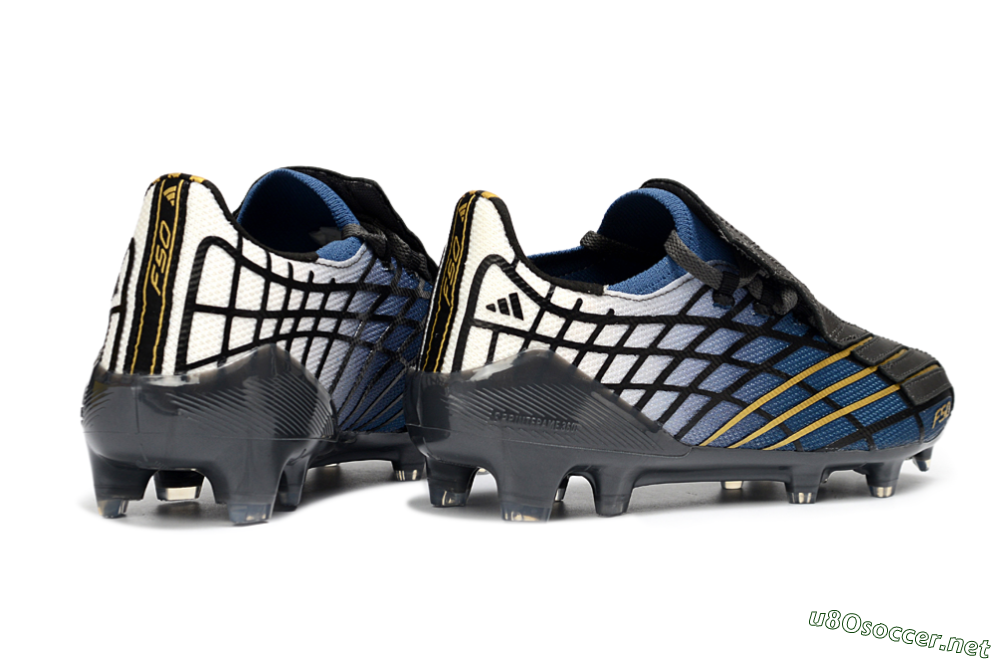Unisex Adidas F50 Elite FG Football Boots - Blue/Golden Yellow/Black 6