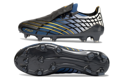 Unisex Adidas F50 Elite FG Football Boots - Blue/Golden Yellow/Black