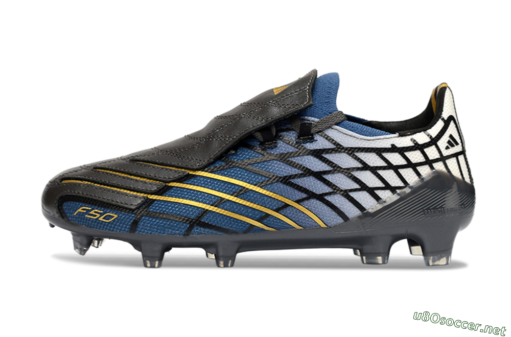 Unisex Adidas F50 Elite FG Football Boots - Blue/Golden Yellow/Black 0