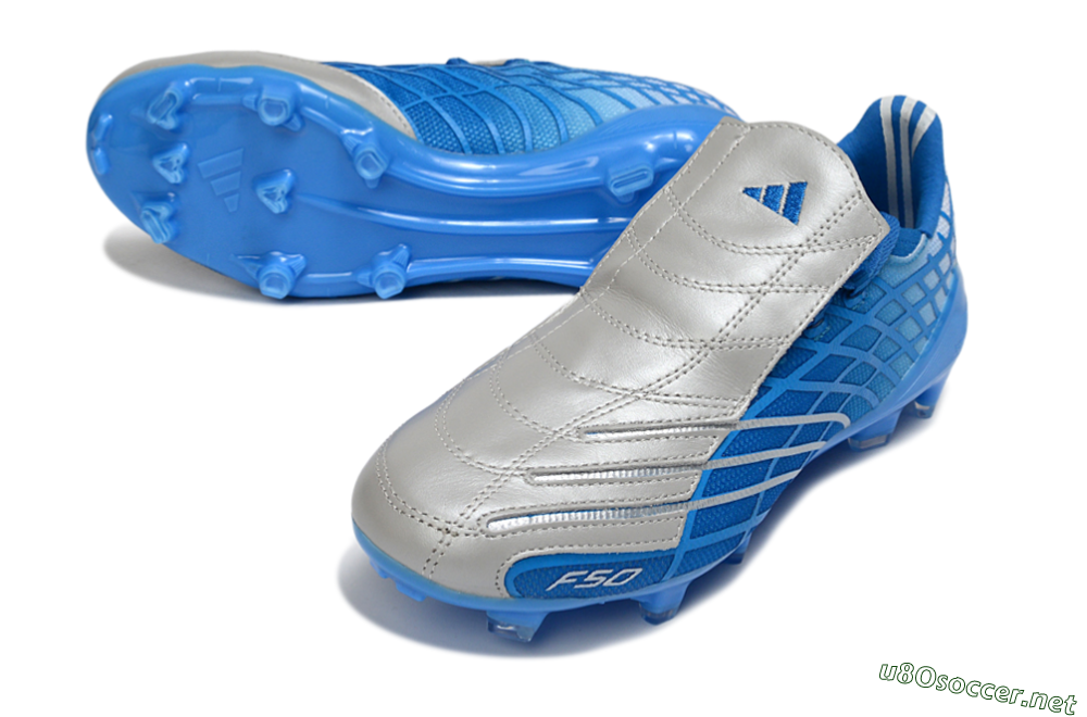 Unisex Adidas F50 Elite FG Football Boots - Blue/Sky Blue/Steel Gray 3