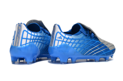 Unisex Adidas F50 Elite FG Football Boots - Blue/Sky Blue/Steel Gray