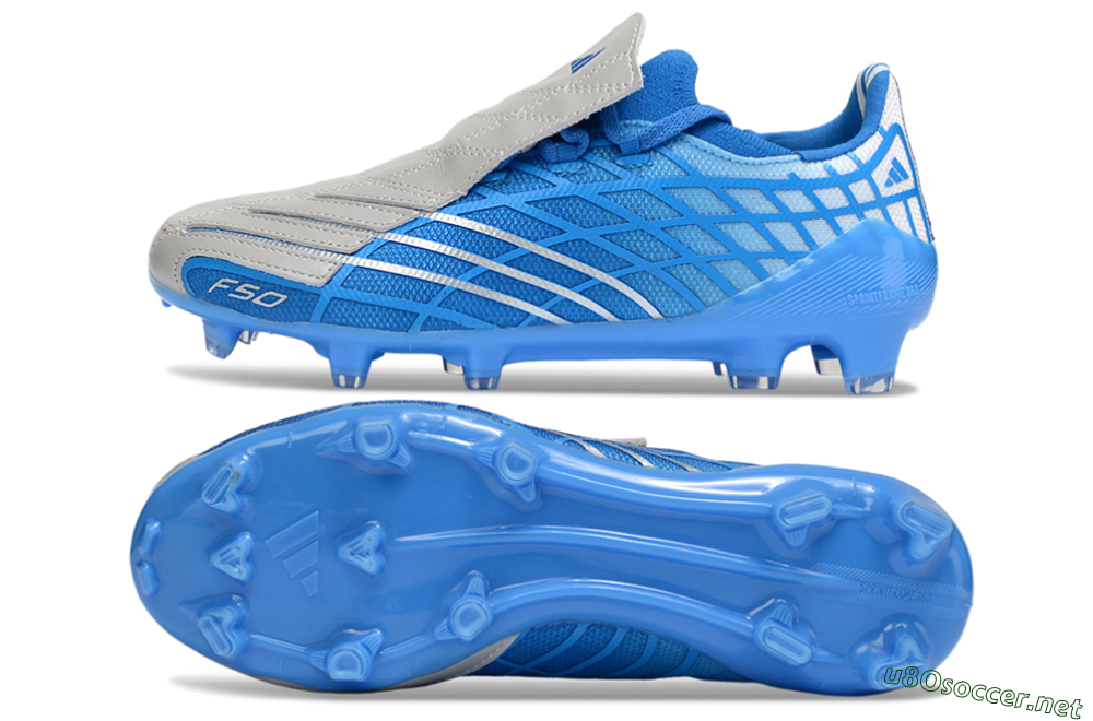 Unisex Adidas F50 Elite FG Football Boots - Blue/Sky Blue/Steel Gray 1