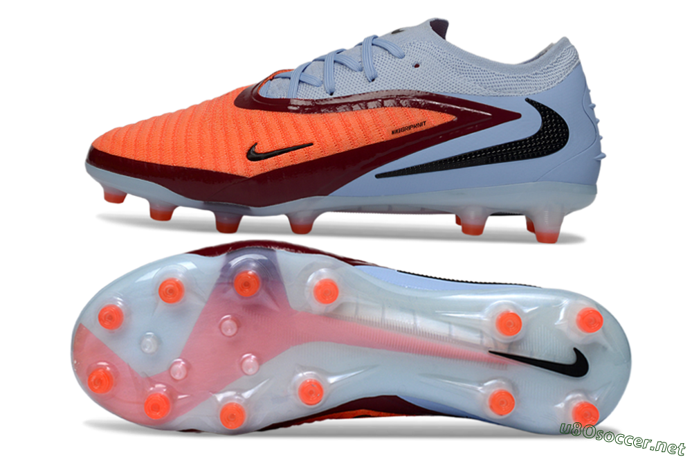 Unisex Nike Phantom 6 Elite AG Football Boots - Red/Jade/Black 1