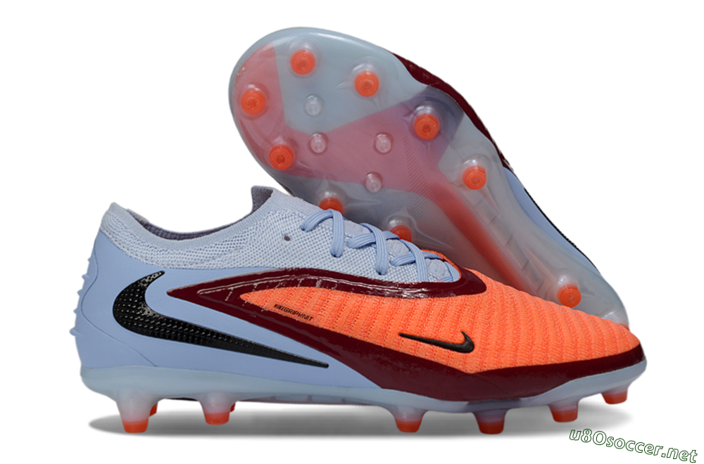 Unisex Nike Phantom 6 Elite AG Football Boots - Red/Jade/Black 2