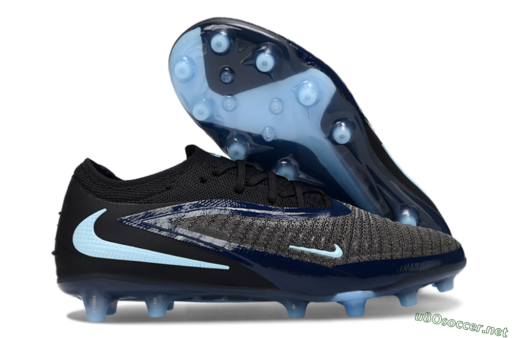 Men's Nike Phantom 6 Low Elite AG Football Boots - Grey/Black/Jade 2