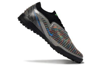 Unisex Nike Phantom 6 Low Elite TF Football Shoes - Black/Vibrant Green/Coral Red