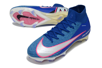 Men's Nike Air Zoom Mercurial Superfly 10 Elite FG Football Boots - Blue/Electric Blue/Neon Pink