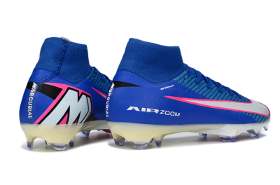 Men's Nike Air Zoom Mercurial Superfly 10 Elite FG Football Boots - Blue/Electric Blue/Neon Pink