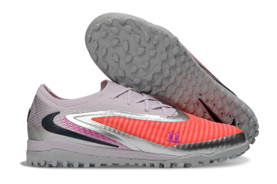Unisex Nike Phantom 6 Low Elite TF Football Shoes - Pink/Flamingo Pink/Steel Gray