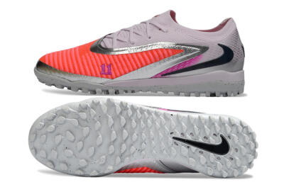 Unisex Nike Phantom 6 Low Elite TF Football Shoes - Pink/Flamingo Pink/Steel Gray