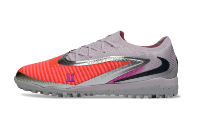 Unisex Nike Phantom 6 Low Elite TF Football Shoes - Pink/Flamingo Pink/Steel Gray