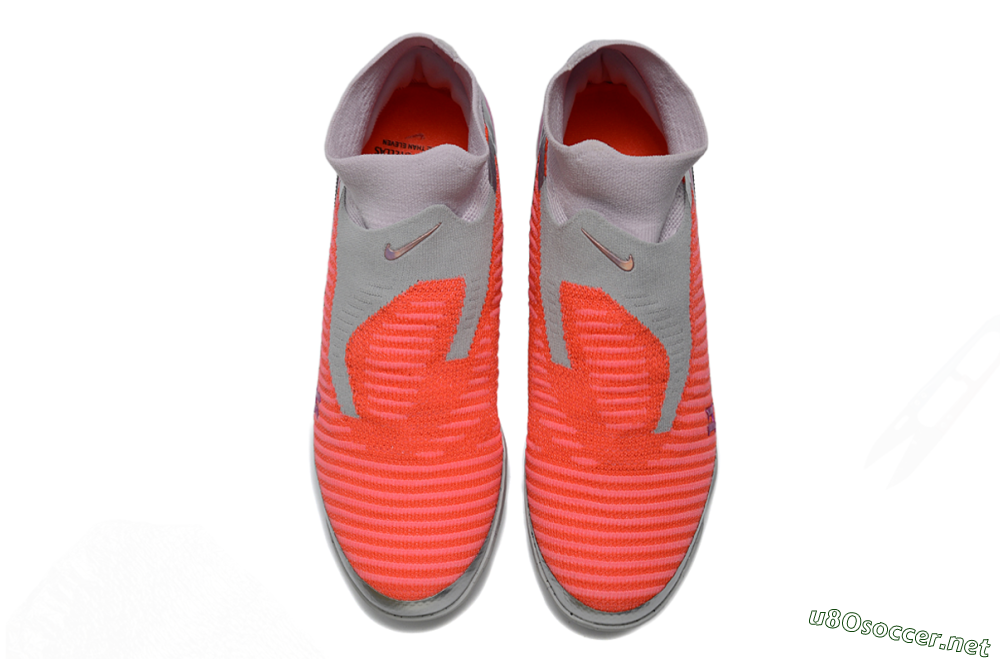Unisex Nike Phantom 6 Elite TF Football Shoes - Orange/Bright Coral/Soft Gray 4