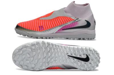 Unisex Nike Phantom 6 Elite TF Football Shoes - Orange/Bright Coral/Soft Gray