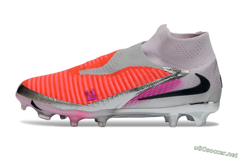 Unisex Nike Phantom 6 Elite FG Football Boots - Orange/Hot Orange/Silver 0