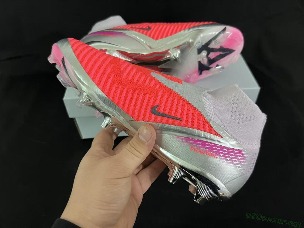 Unisex Nike Phantom 6 Elite FG Football Boots - Orange/Hot Orange/Silver