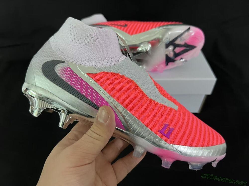 Unisex Nike Phantom 6 Elite FG Football Boots - Orange/Hot Orange/Silver