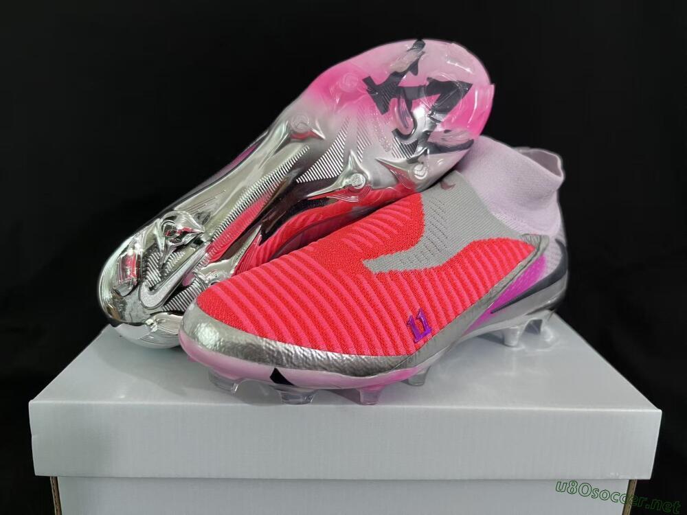 Unisex Nike Phantom 6 Elite FG Football Boots - Orange/Hot Orange/Silver