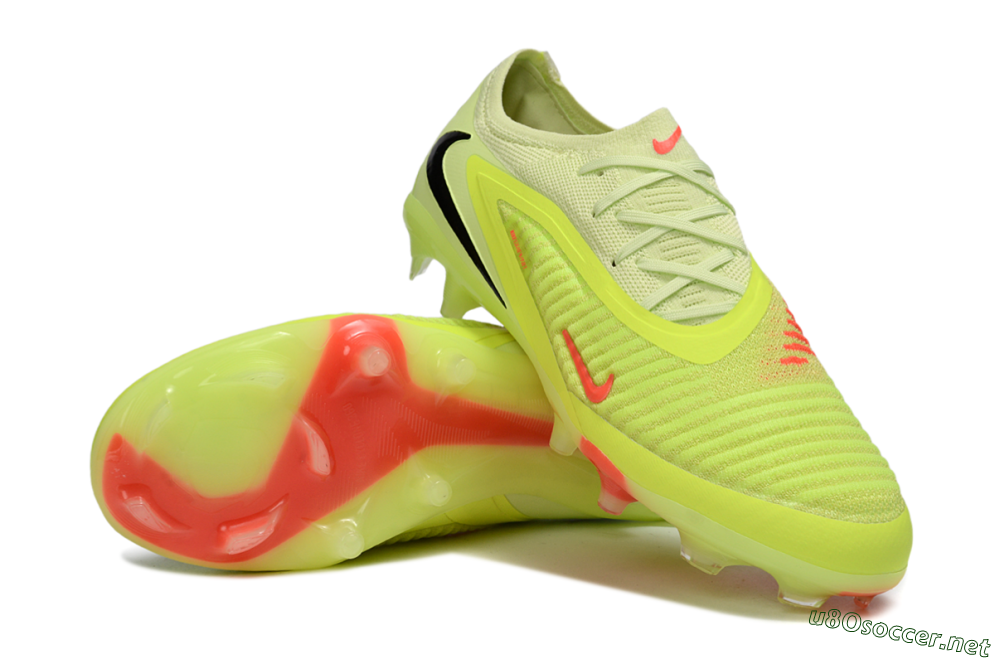 Unisex Nike Phantom 6 Low Elite FG Football Boots - Yellow/Lime Glow/Neon Coral 3