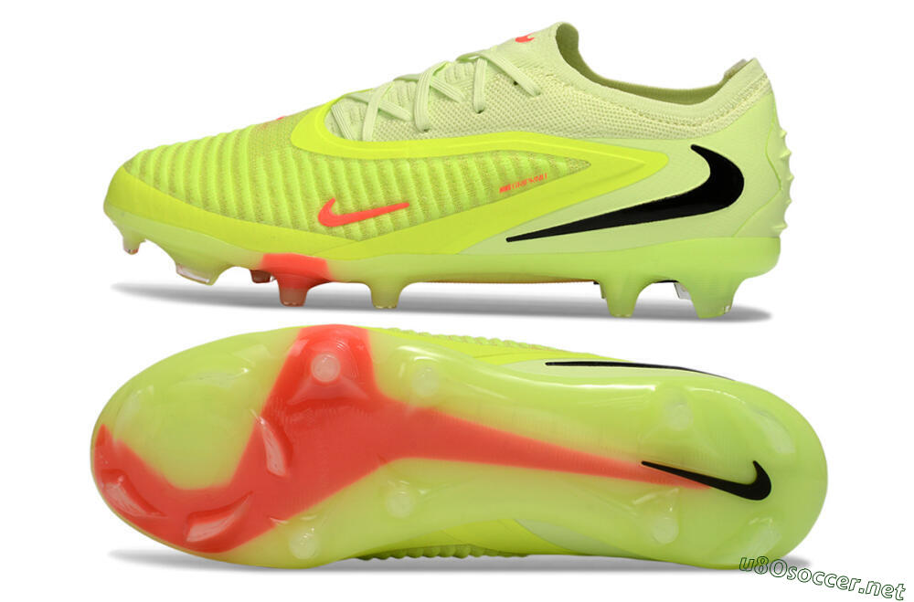 Unisex Nike Phantom 6 Low Elite FG Football Boots - Yellow/Lime Glow/Neon Coral 1