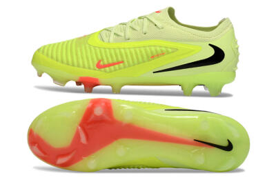 Unisex Nike Phantom 6 Low Elite FG Football Boots - Yellow/Lime Glow/Neon Coral