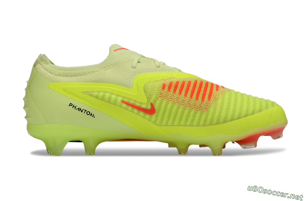 Unisex Nike Phantom 6 Low Elite FG Football Boots - Yellow/Lime Glow/Neon Coral 7